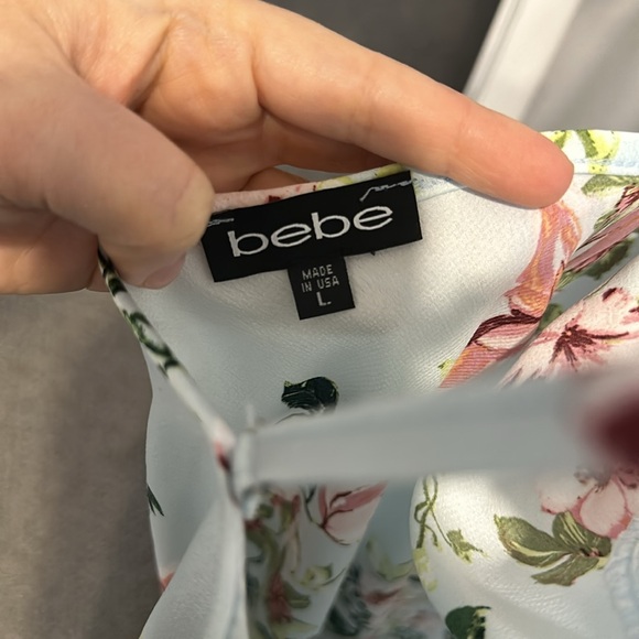 Bebe slip dress. Size M. NWT! Has a very light blue tint to it. Midi dress. - Picture 7 of 8